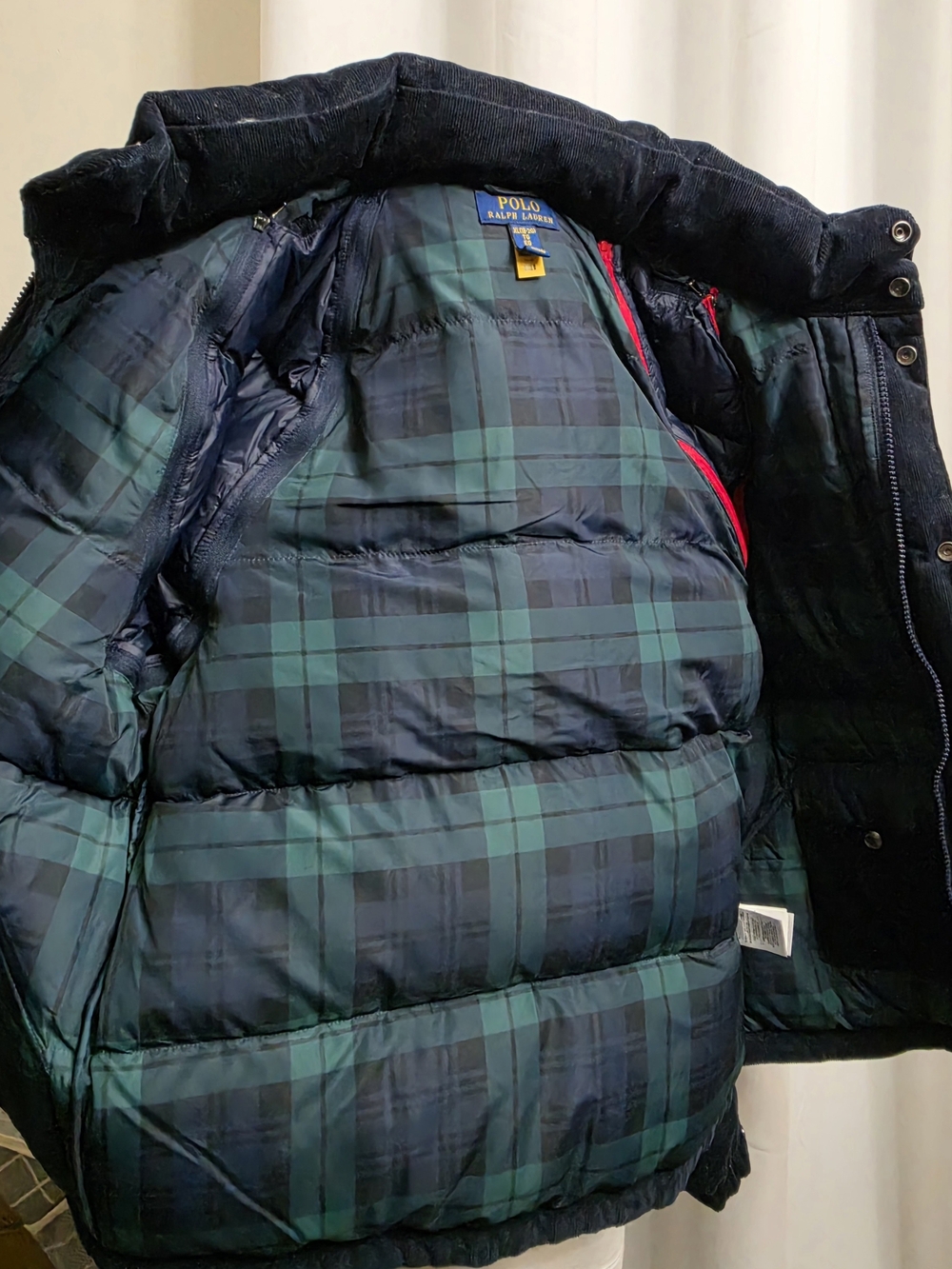 Polo Ralph Lauren Boysโ XL 18โ20 Convertible Corduroy Down Jacket - Picture 6 of 10